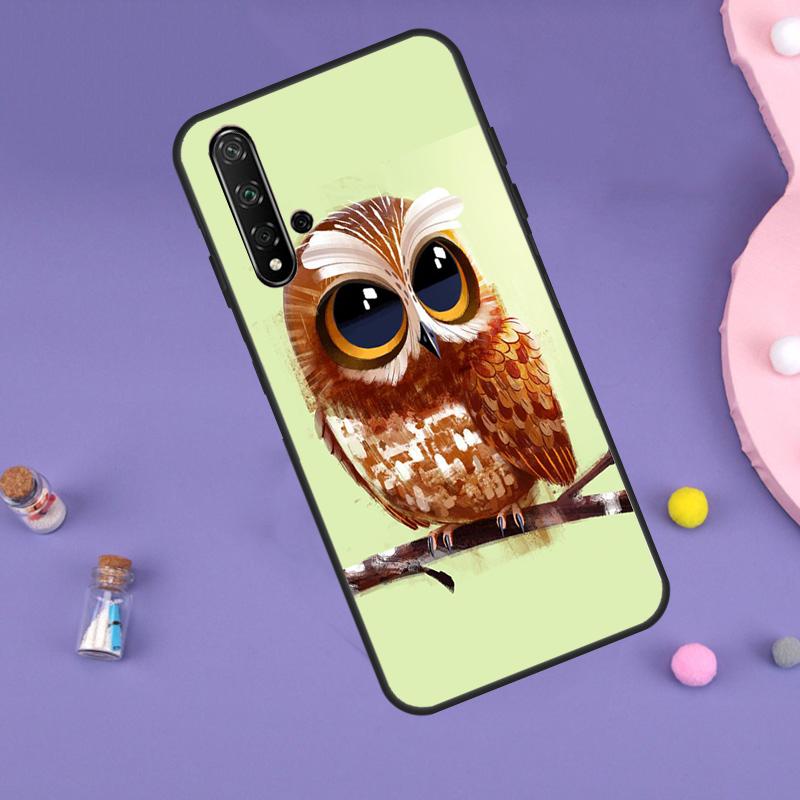 

Милый Мультяшный Совенок Для Huawei Nova 11i 12i 8i 7i 3i 9 10 SE Y60 Y61 Y70 Y72 Y73 Y90 Y91 P20 P30 P40 Lite Чехол Nova 10 SE