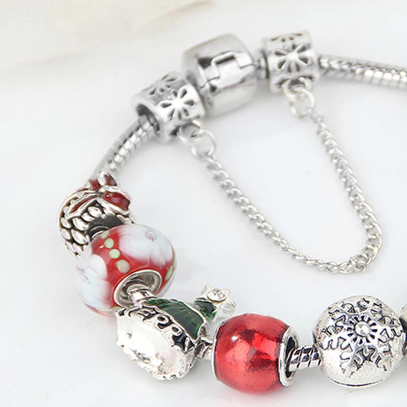 Creative DIY Bell Pendant Christmas Alloy Beaded Jewelry - Exquisite Murano Pandora
