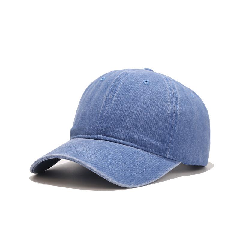Retro Solid Color Washable Baseball Cap Summer New Women Men Hats Sunscreen Hats Cotton Outdoor Sport Running Visor Casual Cap