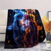 1PC Son Goku Patterned Flannel Blanket Suitable For All Seasons For Home Decor Warmth And Comfort Gifts Holiday Present