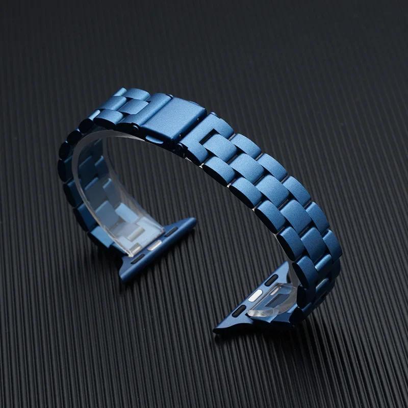 Strap for Apple Watch Band 46mm 45mm 44mm 49mm 40mm 41mm Metal Stainless Steel Bracelet IWatch Series 10 8 9 7 5 Se 6 4 Ultra 2