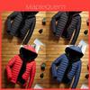 Stilvolle Herren-Kapuzen-Steppmanteljacke für den Winter mit warmem Blasen-Design