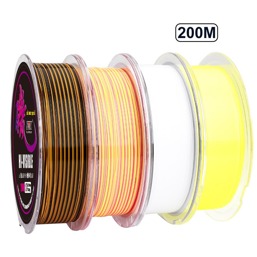 200M Rockfish Line Abrasion Resistant Nylon Freshwater and Saltwater Long Casting Line 6LB-40LB