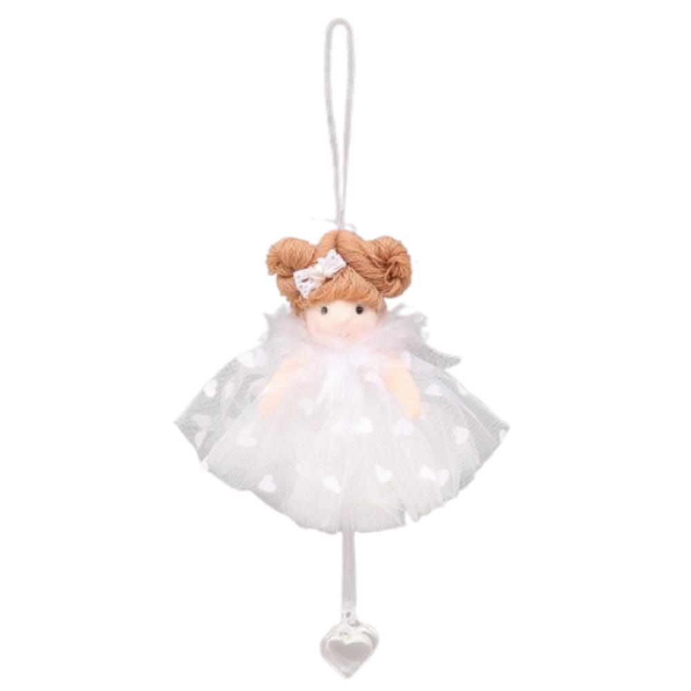 

Плюшевые Рождественские Крылья Ангел Подвеска Мягкое Рождественское Украшение для Подвешивания на Елку Декор для Отеля Офиса белый