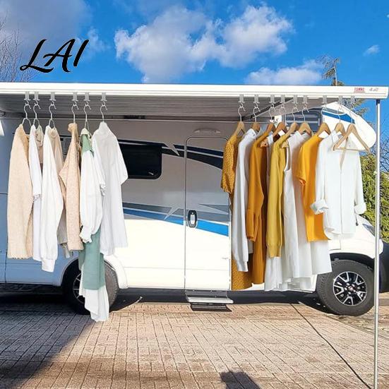 RV Awning Hangers 1/16Pcs Hook for Lights Light Holder Clothing Hooks Drying Hanger Plastic Metal S-Shaped Hook Accessory Campervan Accessories