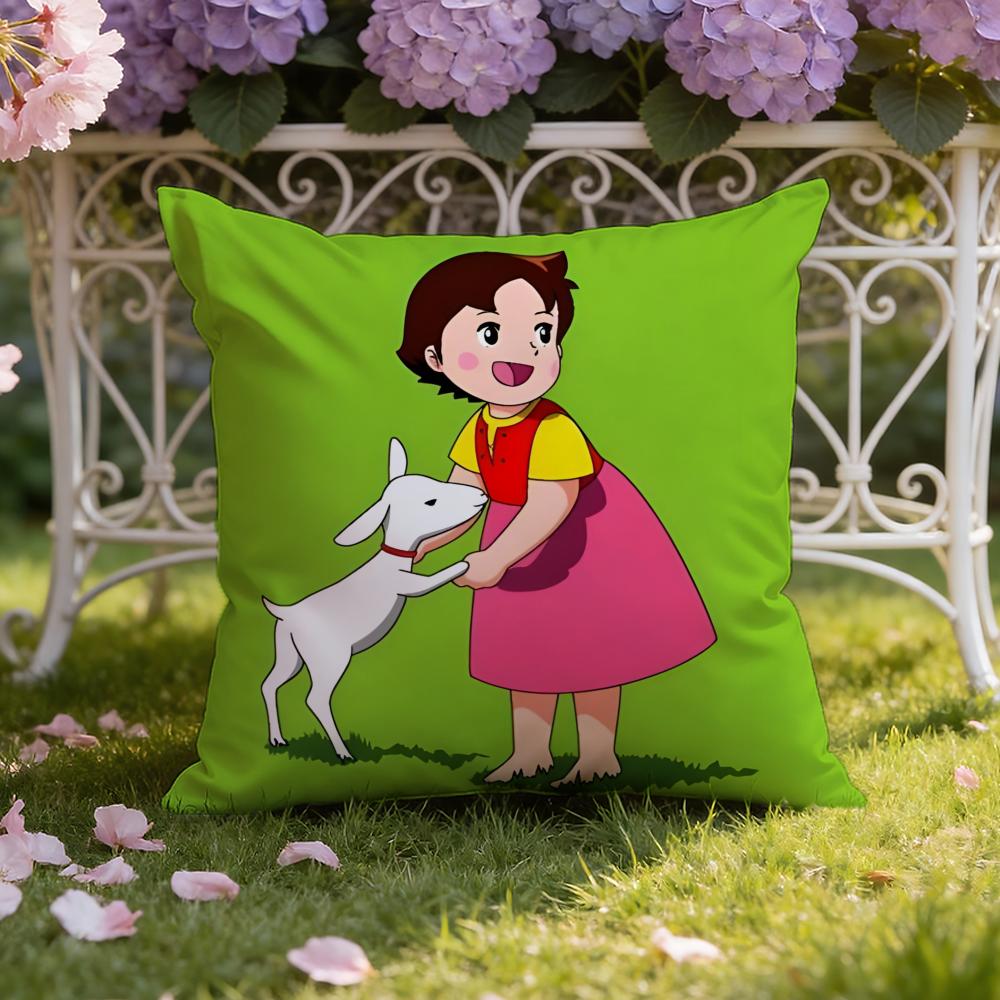 Roztomilá H-Heidi, Dívka z A-Alp Povlak na polštář Domácí a Auto Dvojí použití Povlak na polštář: Oboustranné pro prémiové pohodlí