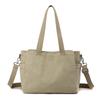 Fashion Simple Large Canvas Women Tote Bag, Durable Dual Carry Bag For Office Document Storage, Student Books And Weekend Leisure Outdoor Trips