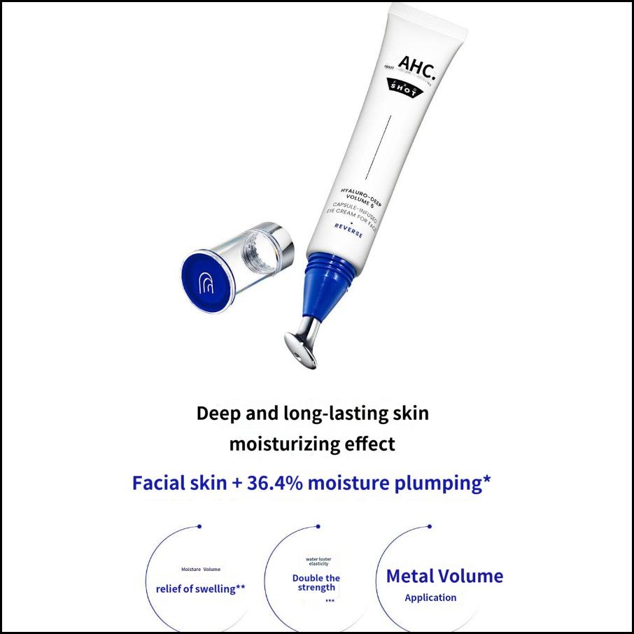 AHC Pro Shot Hyaluro Deep Volume 5 Capsule Infused Eye Cream for Face 30ml – Intensive Hydrating & Plumping Cream