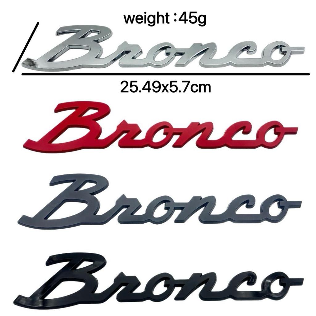 Ford Bronco & Mustang Metal Emblem Letter Car Sticker for Fender & Tail