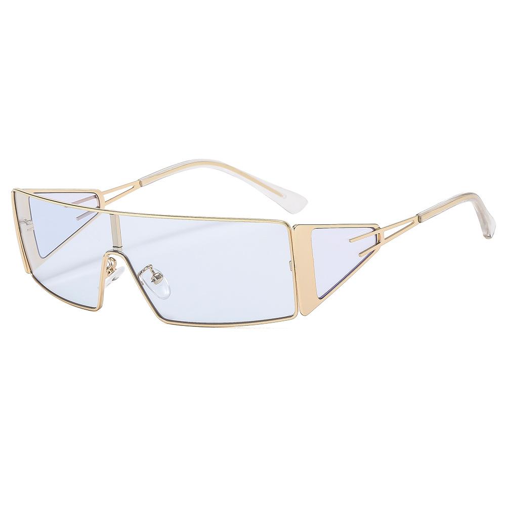 

Y2k Punk Rectangle Sunglasses ladies Retro Luxury Design Golden Frame Sun durable functional Glasses Shades UV400