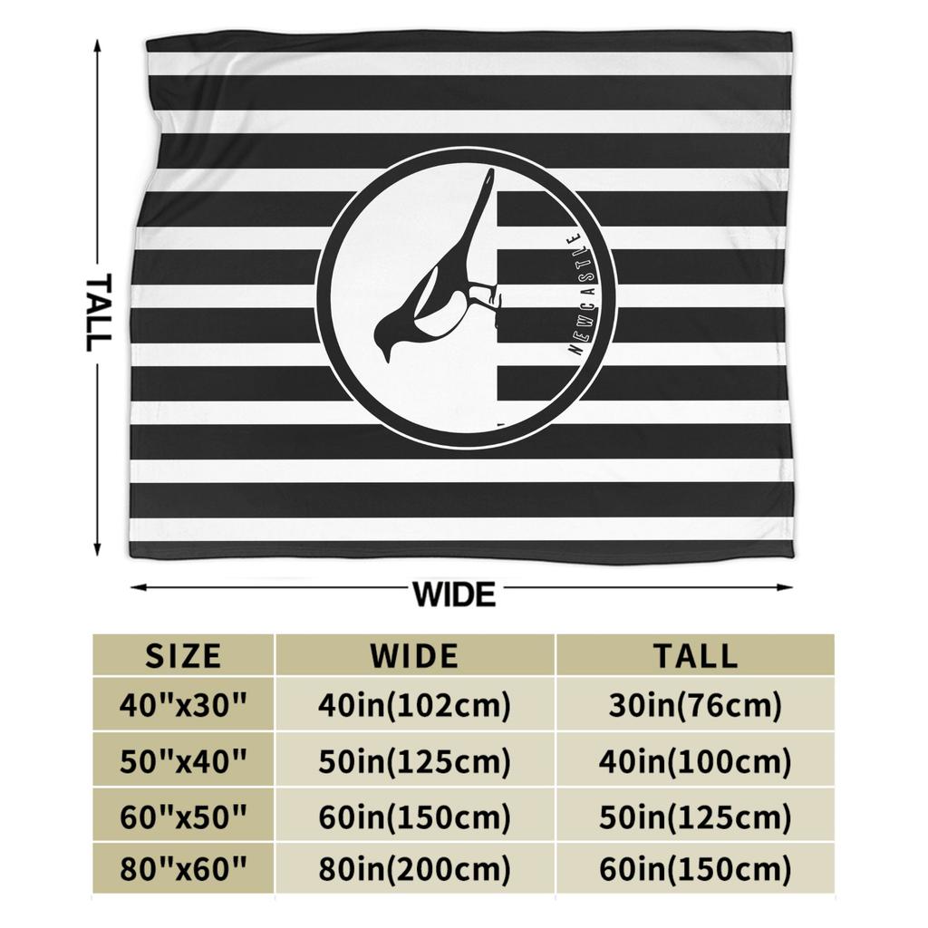 Newcastle Magpies Poster Blanket Warm Soft Fashion Plush Throw Blanket For Students Couch Bed Flannel Bedspread Bed Cover