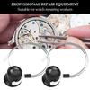 2Pcs Black Watch Repair Loupe 3.6*3.2cm Watch Repairing Tool for 3X For Hobby Crafts
