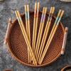 Dianne Natural Bamboo Chopsticks, 10 Pairs