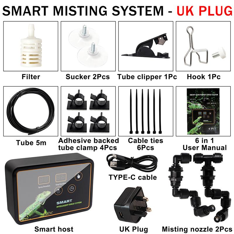 

Система розпилення з таймером для тераріуму тропічного лісу, набір для розпилення, інтелектуальне розпилення, висока якість, низький рівень шуму