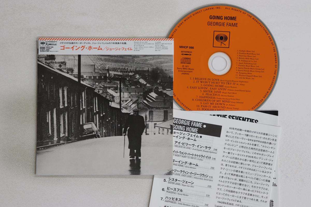 

CD GEORGIE FAME - Going Home MHCP986 Sony Records In 2006 Japan Obi Rock Used