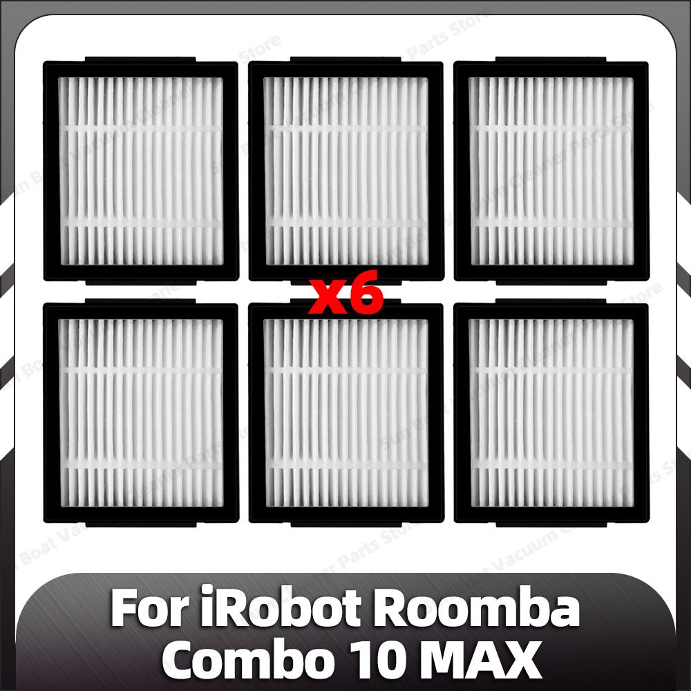 Совместимо с iRobot Roomba Combo 10 Max Основная боковая щетка Фильтр HEPA Насадки для швабры Пылесборники Запасные части Аксессуары
