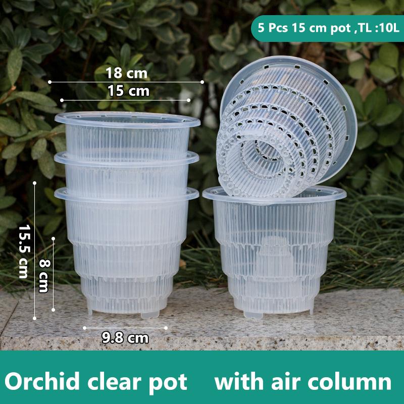 Meshpot Home Decoration Clear Orchid Pots with Holes Cattleya Dendrobium Orchid Plants Pot Cachepot In 10cm 12cm 15cm