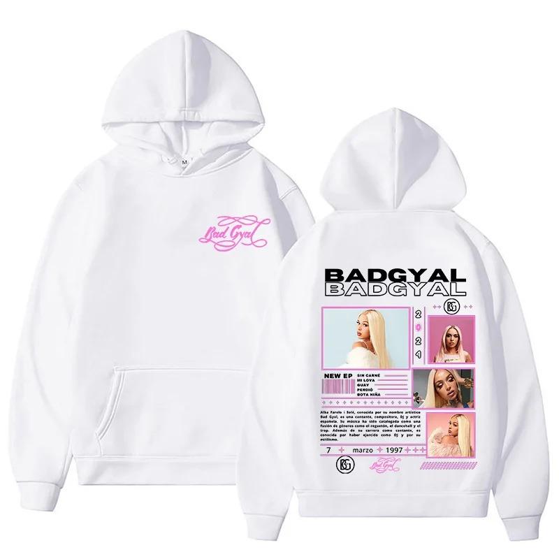 

Rapper Bad Gyal Pattern Print Hoodie Fashionable Retro Unisex Hoodie Classic Aesthetic Oversized Harajuku S