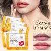 10Pcs Moisturizing Soft Lip Mask – Sweet Orange Scent, High Hydration, Nourishing Formula for Reducing Lip Lines, Daily Skincare Patches