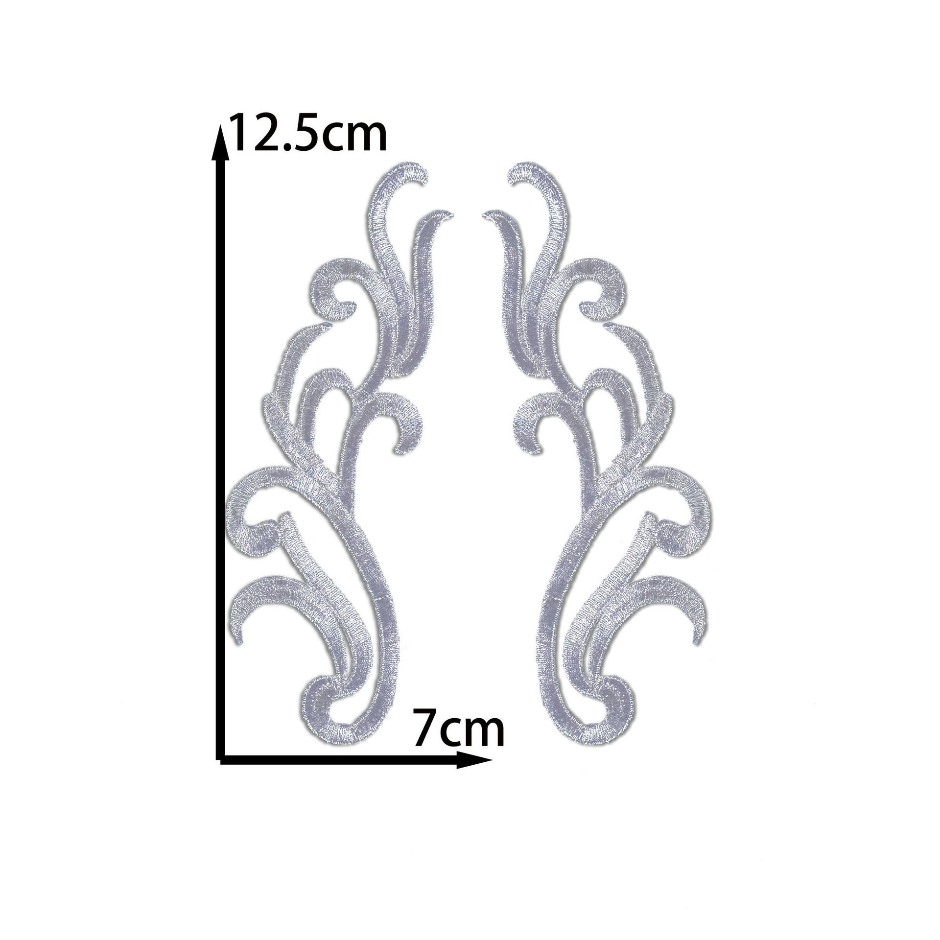 

Золото и серебро Сценический древний костюм Вышивка Выступление Опера Национальный наряд Украшение Тканевая наклейка Узор Сделай сам Ручная работа Аксессуары для одежды