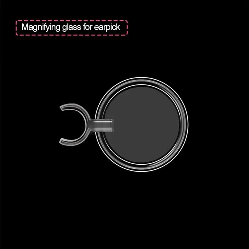 LED FlashLight Earpick Baby Ear Cleaner Endoscope Penlight Spoon Cleaning Ear Curette Light Spoon with Magnifier Ear Wax Removal