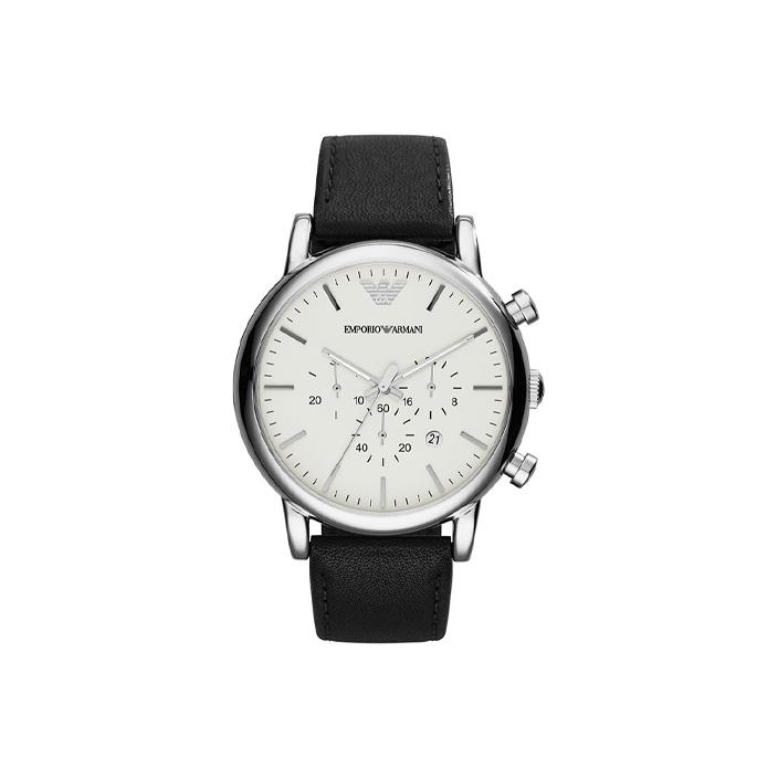 EMPORIO ARMANI Wrist Watch Quartz Movement Gold Plated Strap White Dial Men s Watches AR1807 White Dial