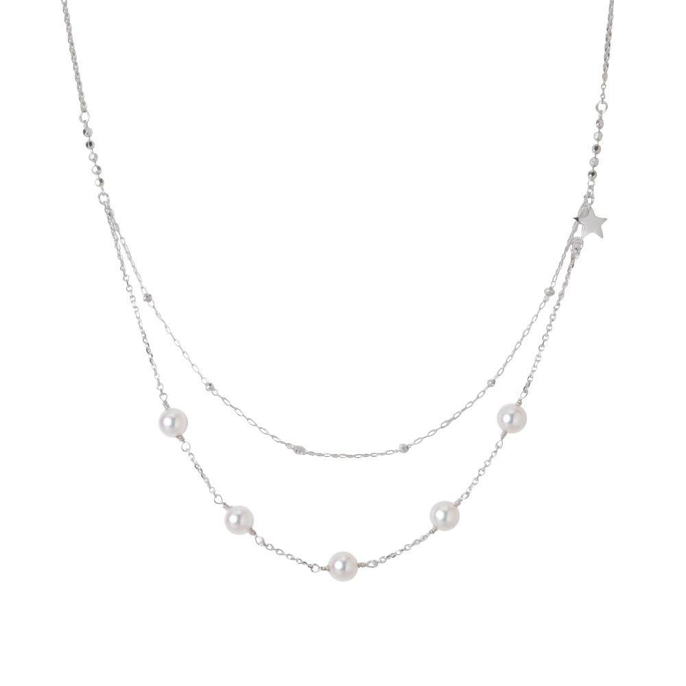 Comet Pendant K18WG Necklace Ladies