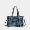 New Washed Denim Bag for Women, Washed Denim Single Shoulder Crossbody Bag, High-end Sensory Communication Tote Bag