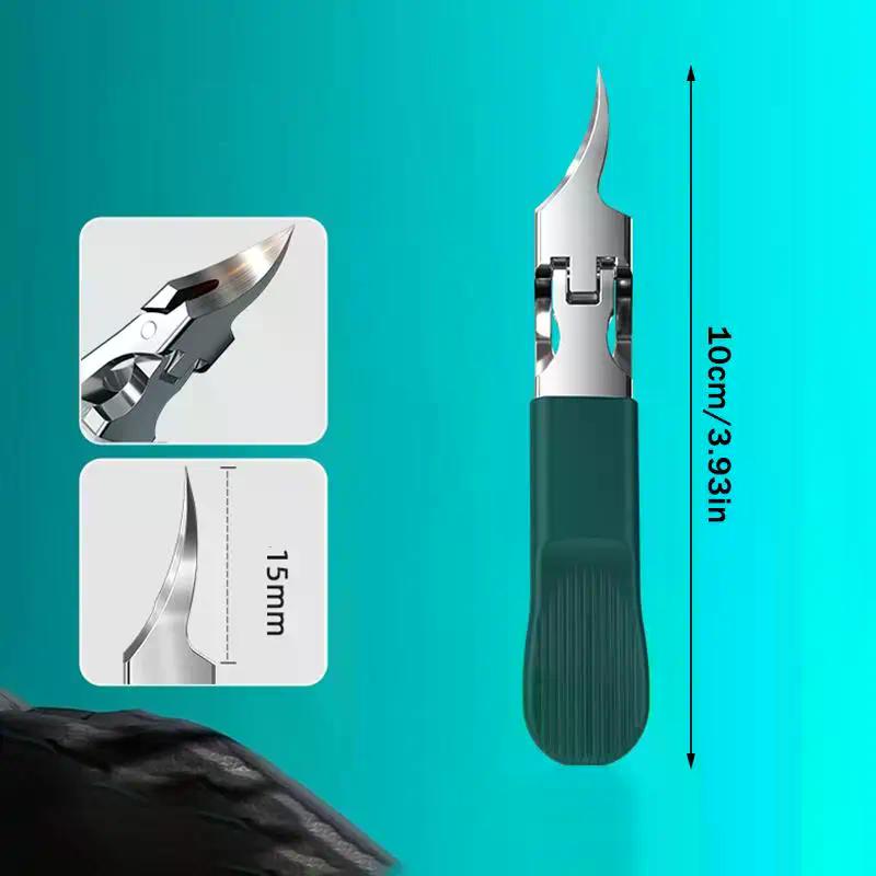 Super Slanted Pointed Fine Nail Clippers Anti-Splash Thick Nail Clipper Paronychia Clippers For Ingrown Toenails Trimmer