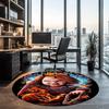 Chucky Printed Round Rug Carpet Chair Rug Area Rug Entryway Doormats,for Office Chair Living Room Bedroom Kitchen Room.