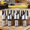 Carbon Steel Wood Plug Cutter Set - 4-Pc Claw Type Round Tenon Drill Bits for Woodworking