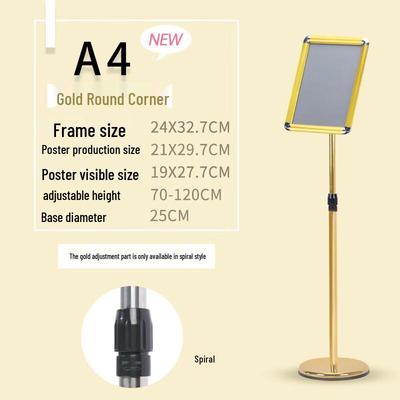 A4-skylthållare i rostfritt stål