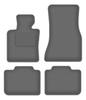 Velour Graphite Car Mats For: BMW 6 G32 GT Gran Turismo (2017-)