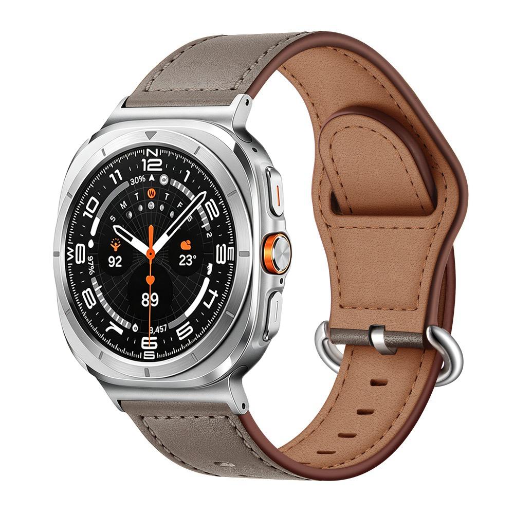 Γνήσιο Δερμάτινο Λουράκι Για Samsung Galaxy Watch 8 Classic 46mm 40mm 44mm Μεταλλική Κεφαλή Για Galaxy Watch Ultra 47mm 2024/2025 Βραχιόλι