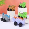 With Wheel Cartoon Fidget Toy Stretchable Car Cute Pinch Toy Dinosaur Squeeze Toy  Practical Jokes