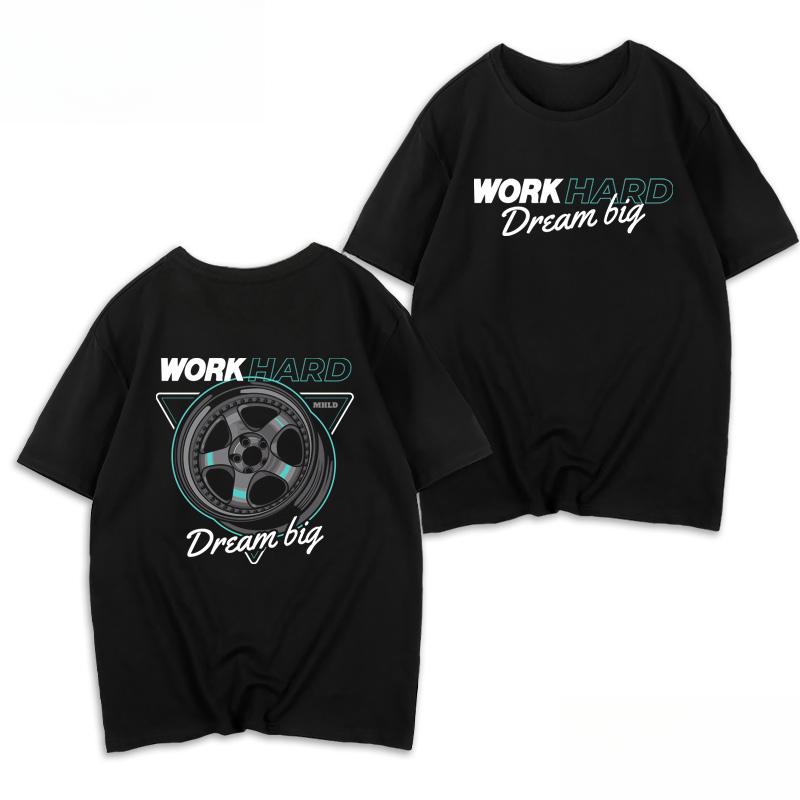 Modă 2026 Vară Nouă Piese Multiple Jantă Forjată Logo Imprimat Grafic Tricouri pentru Unisex și Unisex Streetwear de Înaltă Calitate