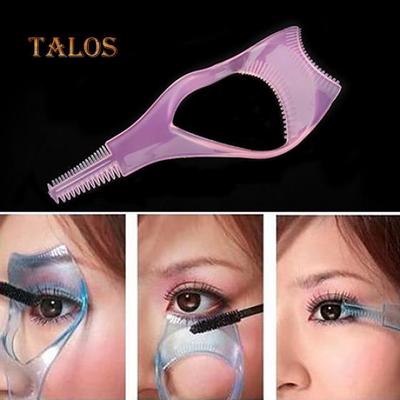 3in1 Mascara Shield Guard Eyelash Brush Curler Guide Applicator Comb Makeup Tool Beauty Health