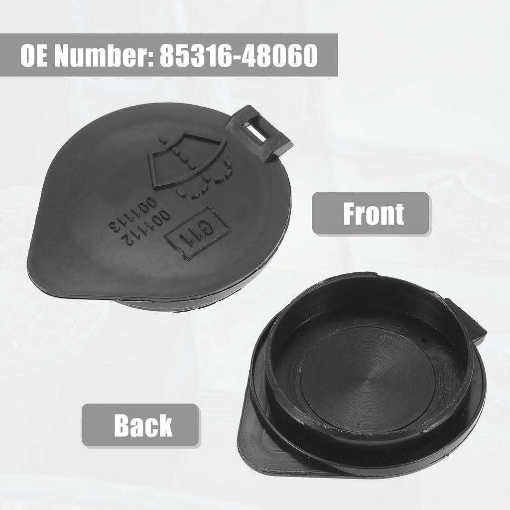 uxcell Windshield Washer Wiper Fluid Reservoir Tank Lid Cap Cover # 85316-48060 Toyota Compatible Highlander 2001-2013 Lexus GS350 2015-2020 2PCS