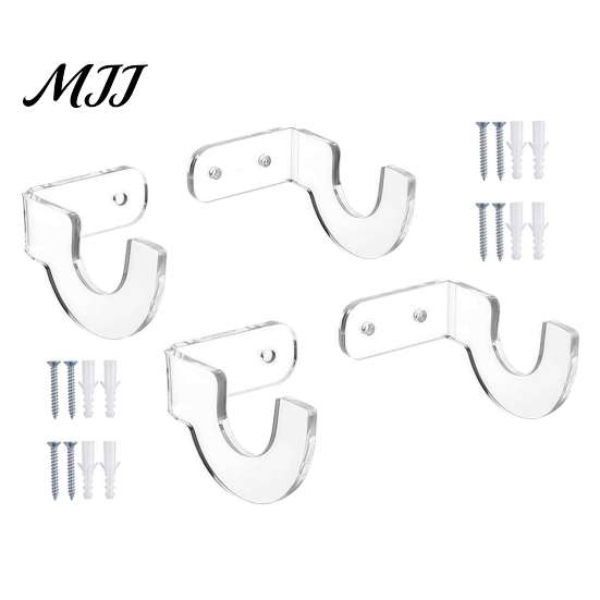 Acrylic Swords Holder Rack Wall Mounted Stand, Transparent Display Horizontal Holder, Stand Hanger with Screws and Expansion Tubes for