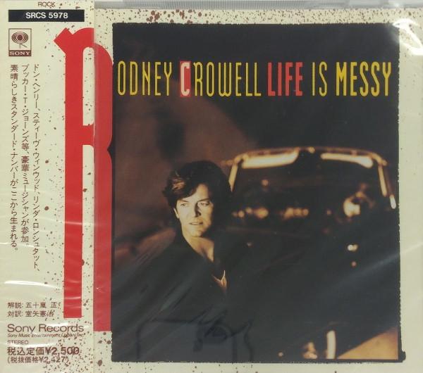 

CD RODNEY CROWELL - Life Is Messy SRCS5978PROMO Sony 1992 Japan ObiRock Used