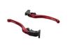 EFFEX Smooth Fit Levers for CBR1000RR and CBR600RR Left and Right Set Lever EAL023R (08-19) (07-17), Red, (Brake/Clutch Set)