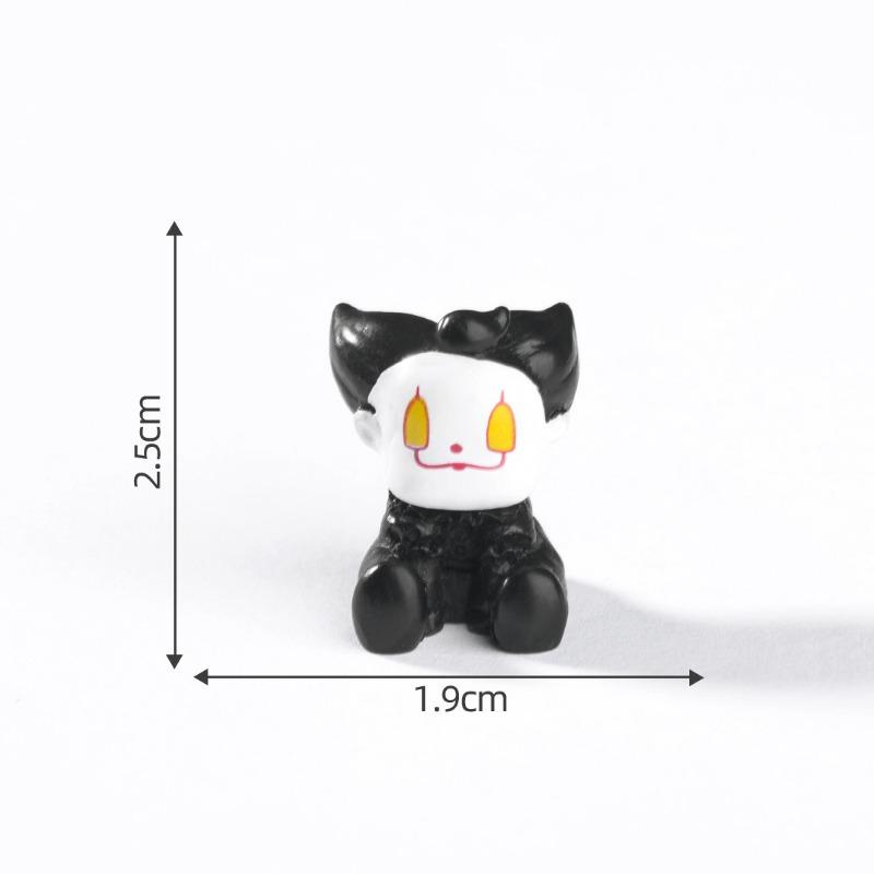 Halloween Skull and Bat Figurine Decorative Accessories Mini Micro-landscape Ornaments