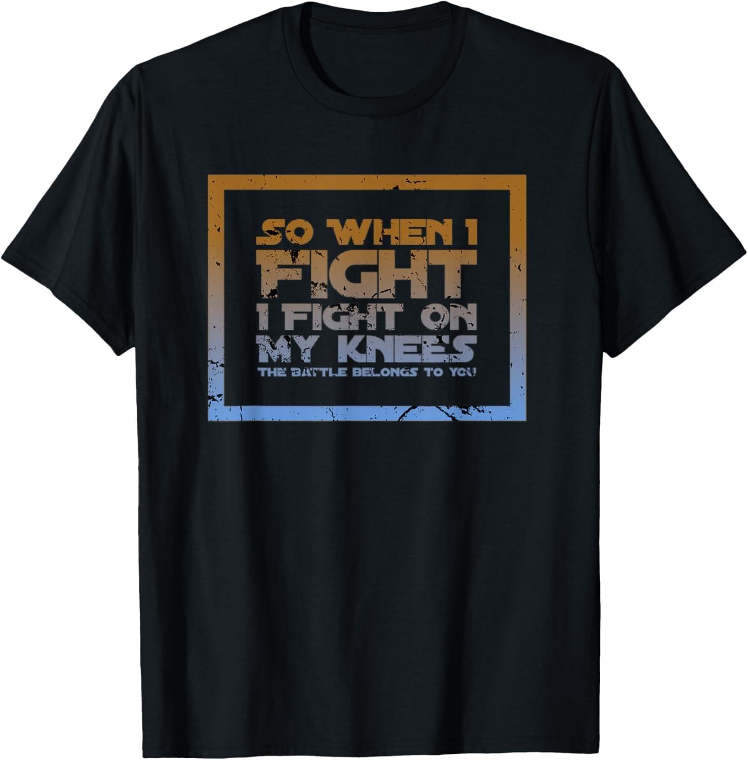 Battle Belongs To The Lord Christian Inspirational Faith T-Shirt S разноцветный