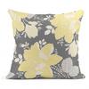 Gray White Yellow Chrysanthemum Flower And Bird Linen Pillowcase Sofa Cushion Cover Home Decoration Can Be For You