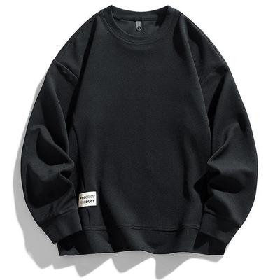 Frühling und Herbst Übergröße Herren Modischer Lässiger Rundhals Personalisierter Patchwork-Hoodie Herren Locker Herren Top