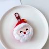 6 Pieces Cartoon Plush Christmas Keychain Collection Decorative Keyring Pendant Soft PP Cotton Charm for Bags and Keys