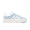adidas Womens Gazelle Bold 'Clear Sky' (women's sizes) Clear Sky / Cloud White / Gold Metallic Skate Shoes ID6991