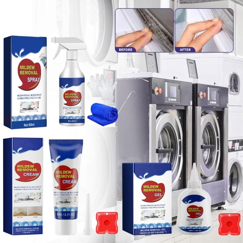 Quick and Efficient Mold Remover Gel Mold Stain Cleaner Spray Deep Cleaning Wall Mold Remover Easy To Use Gel Formula