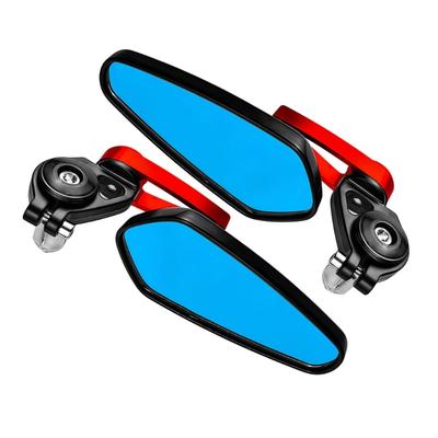Motorcycle Rearview Mirror Wide Angle View Anti Shake Design Improved Safety For Commuting And Tourings