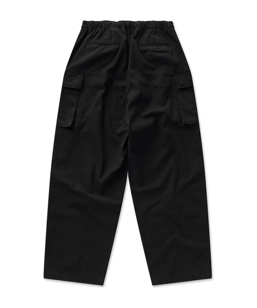 Pilpeu Washed Oxford Cargo Pants 4(Black)